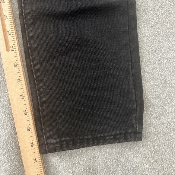 Distressed Two-Tone Denim 30 Tapered Y2K Grunge Punk Dirty Black Grey - Picture 8 of 8